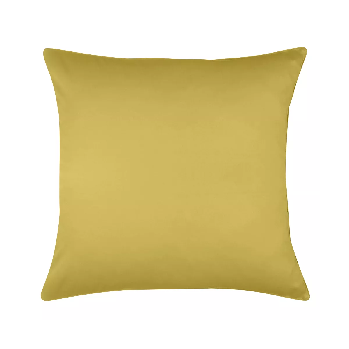 Garnier Thiebaut Taie D'oreiller Satin De Coton 120 Fils/cm² Coloris Or Curry Ava Uni Curry