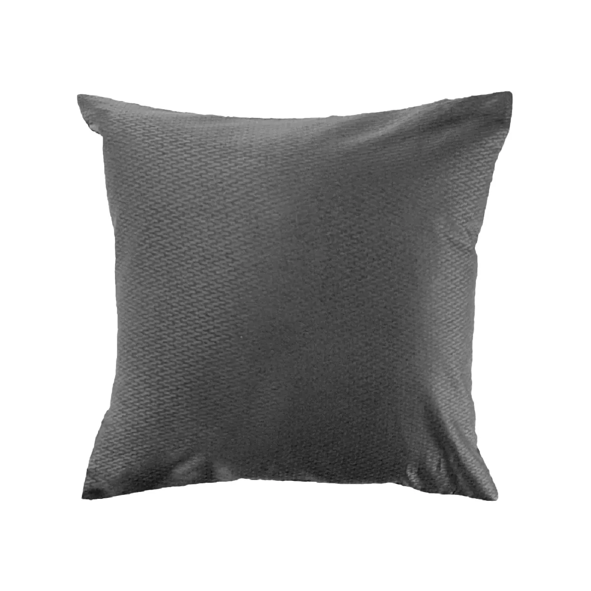 garnier thiebaut Taie d'oreiller satin de coton coloris anthracite metal Vibrato metal
