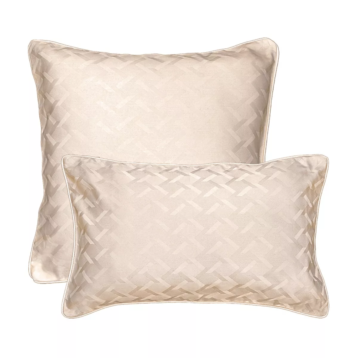 garnier thiebaut Taie d'oreiller satin de coton coloris beige lin Adagio lin