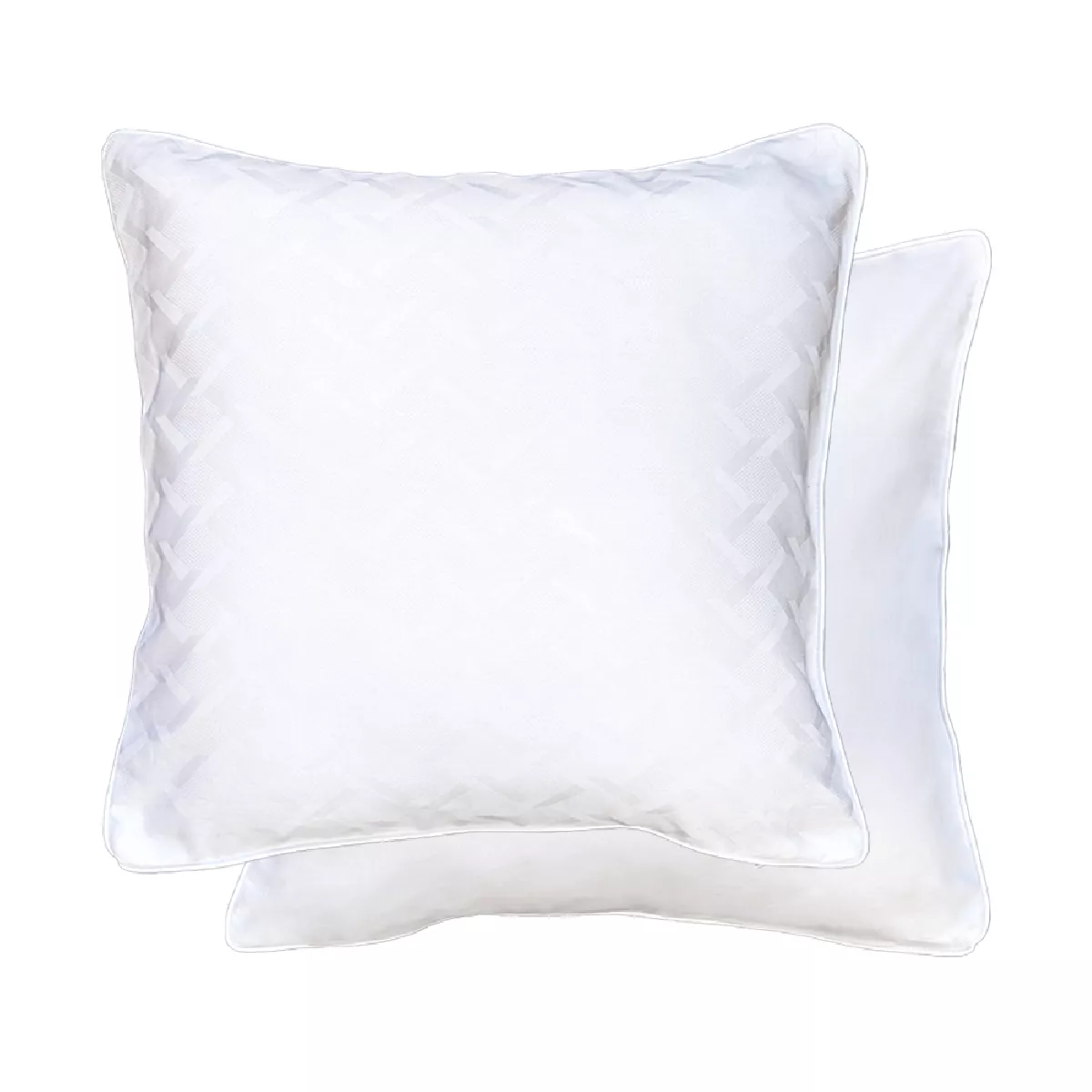 Garnier Thiebaut Taie D'oreiller Satin De Coton Coloris Blanc Blanc Adagio Blanc