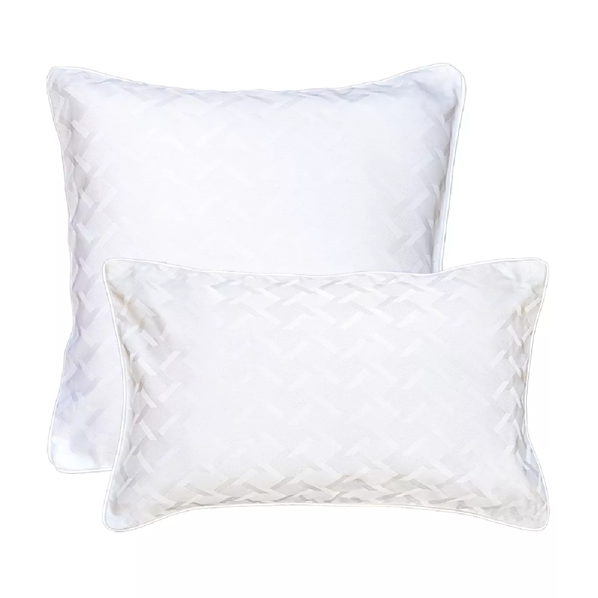 garnier thiebaut Taie d'oreiller satin de coton coloris blanc blanc Adagio blanc