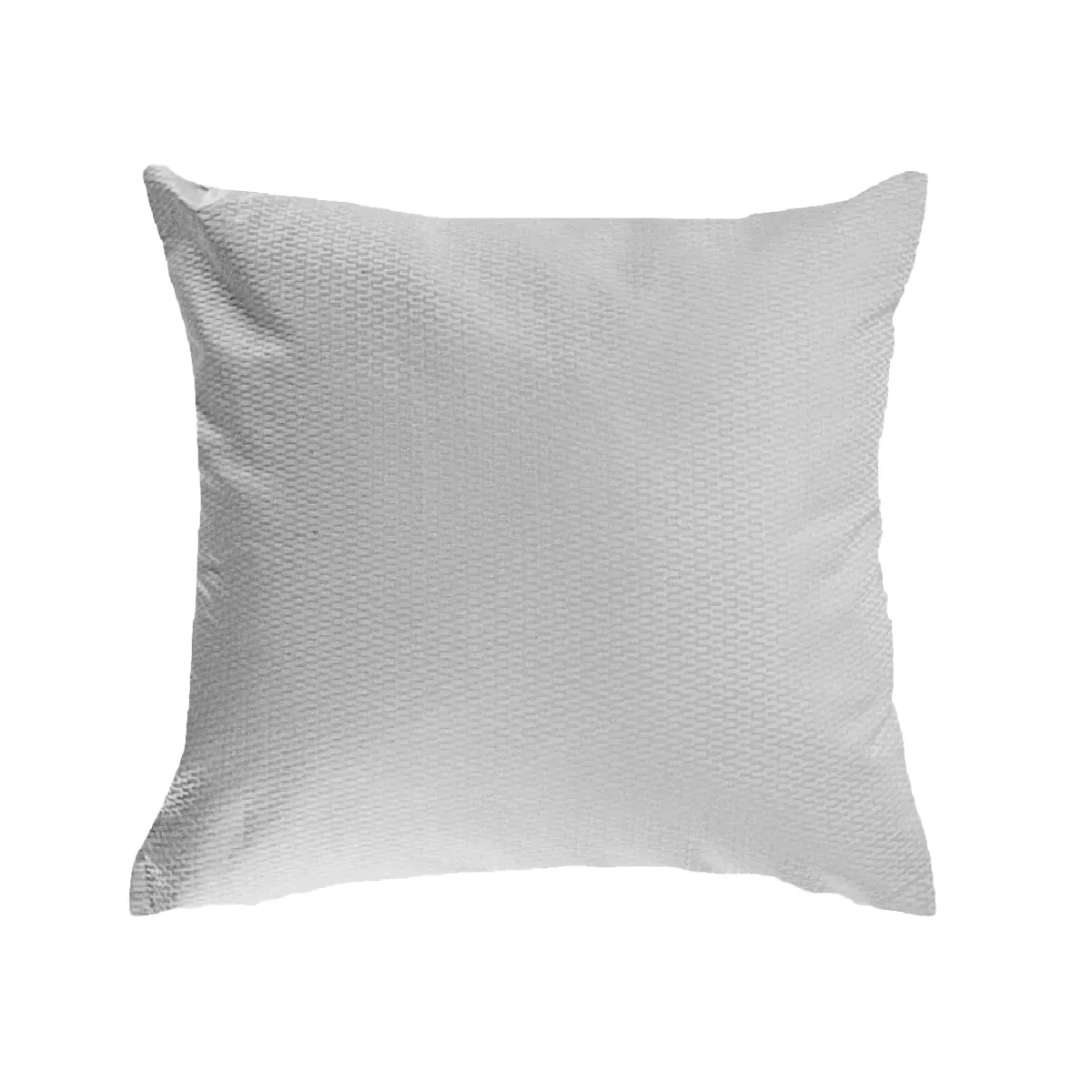 garnier thiebaut Taie d'oreiller satin de coton coloris gris glacier Vibrato glacier