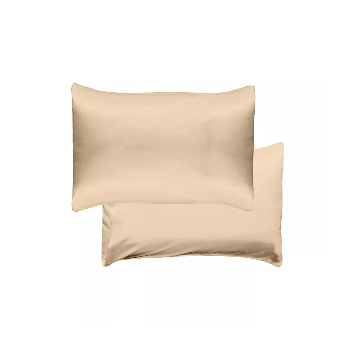 Garnier Thiebaut Taie D'oreiller Soie Coloris Beige Champagne Jouvence Champagne