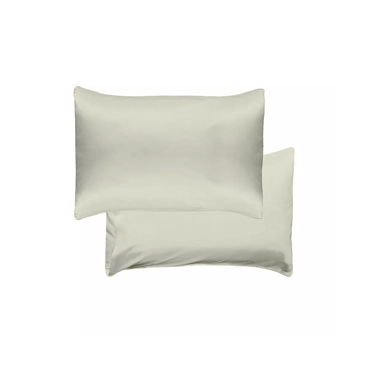Garnier Thiebaut Taie D'oreiller Soie Coloris Gris Argent Jouvence Argent