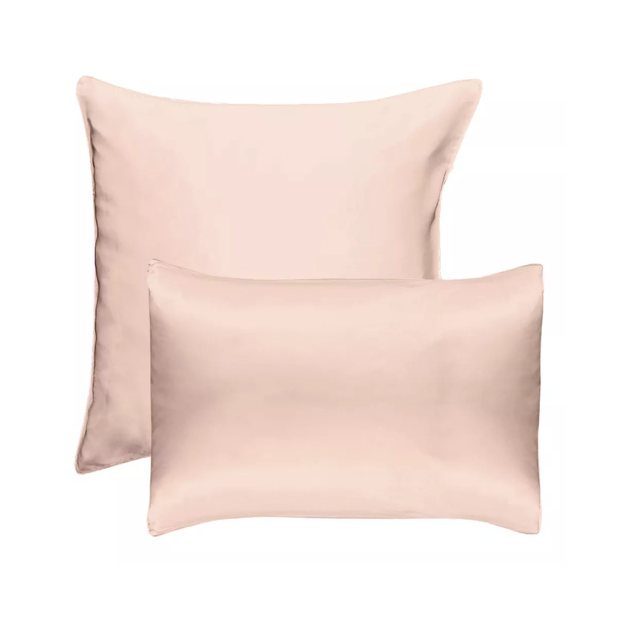 Garnier Thiebaut Taie D'oreiller Soie Coloris Rose Petale Jouvence Petale