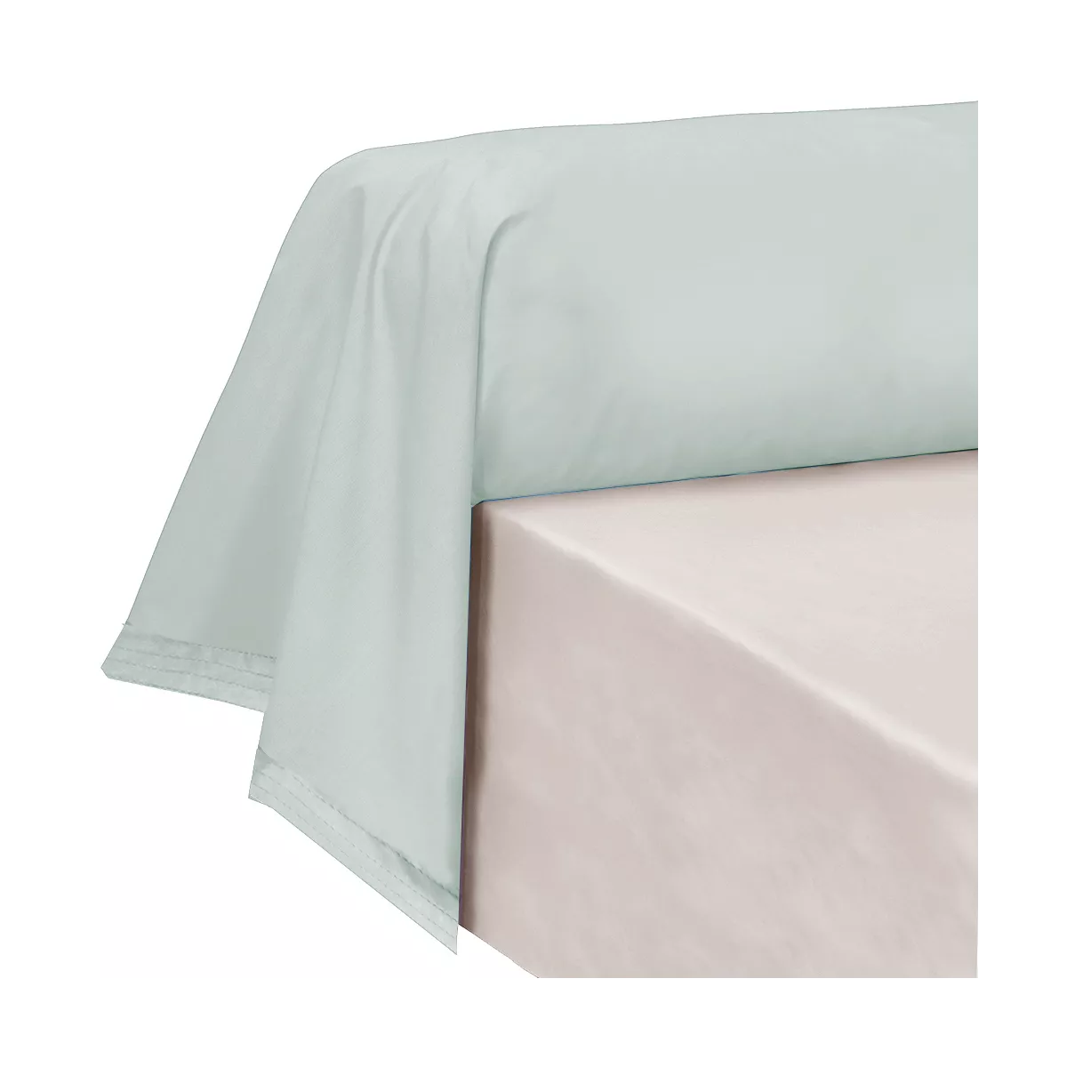 garnier thiebaut Taie de traversin percale de coton 90 fils/cm² coloris vert jade Olana jade