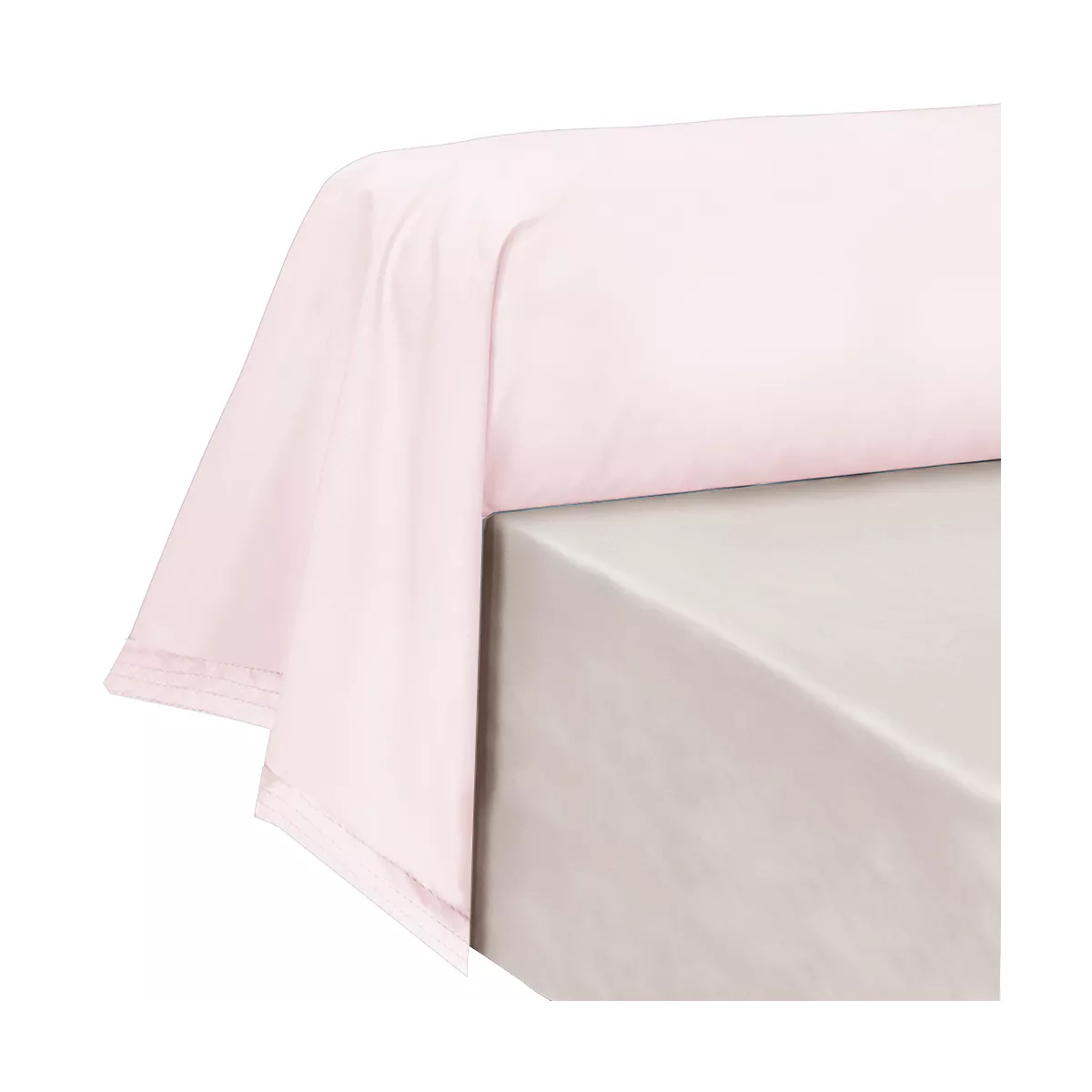 Garnier Thiebaut Taie De Traversin Percale De Coton 90 Fils/cm² Coloris Rose Petale Olana Petale