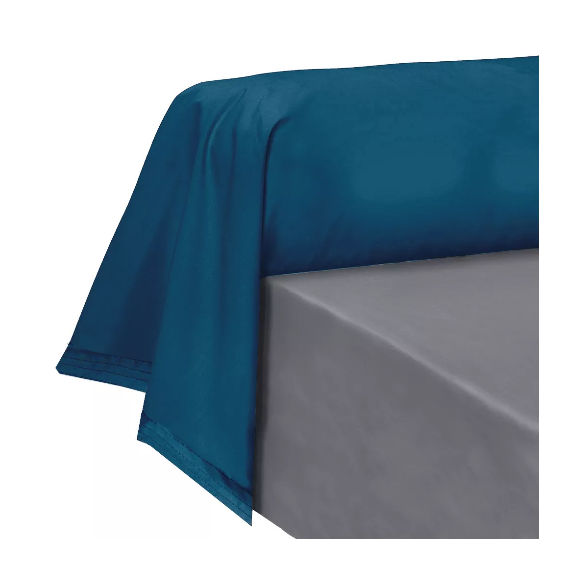 garnier thiebaut Taie de traversin percale de coton 90 fils/cm² coloris bleu ocean Olana ocean