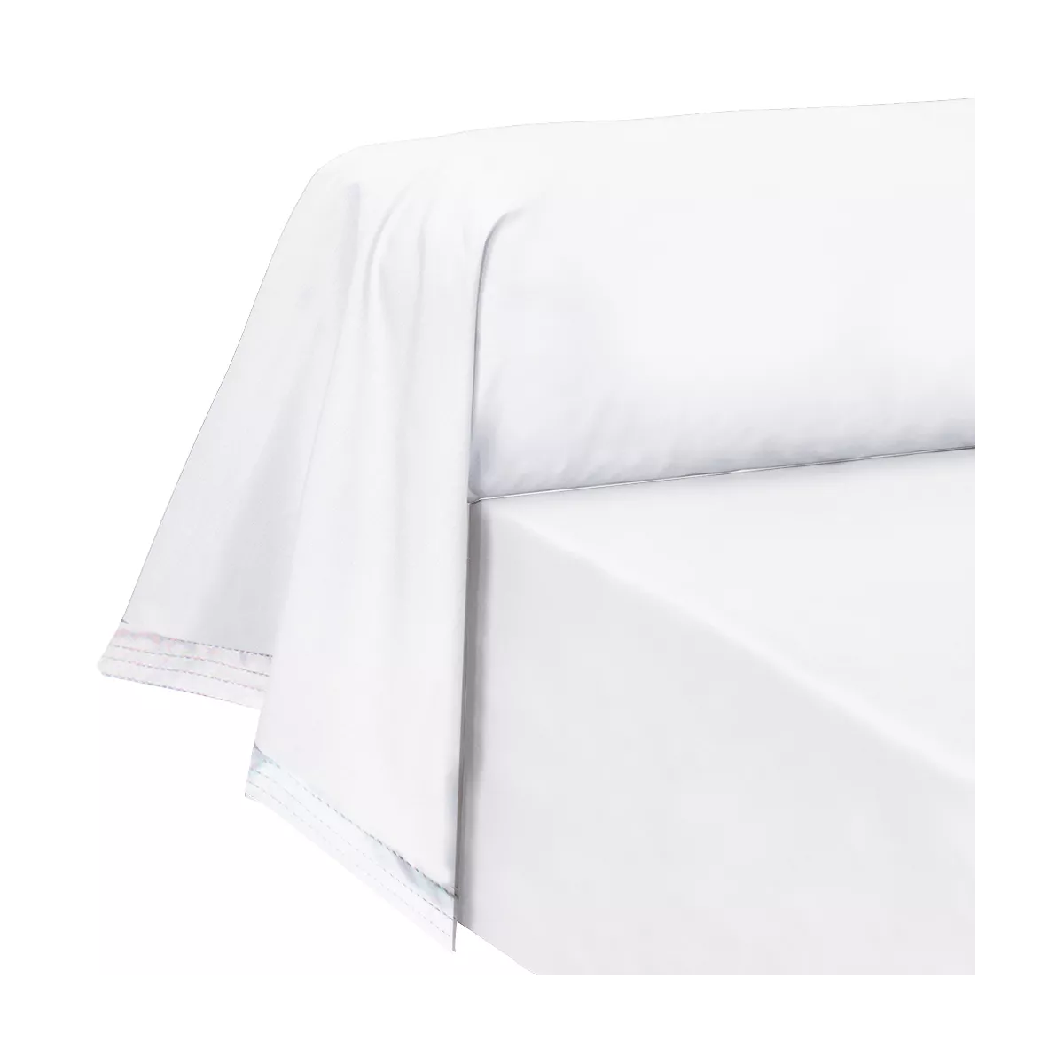 garnier thiebaut Taie de traversin percale de coton 90 fils/cm² coloris blanc blanc Olana blanc