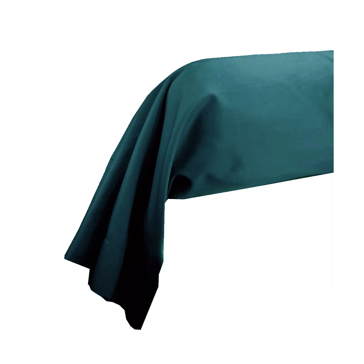garnier thiebaut Taie de traversin satin de coton 120 fils/cm² coloris vert canard Ava uni canard