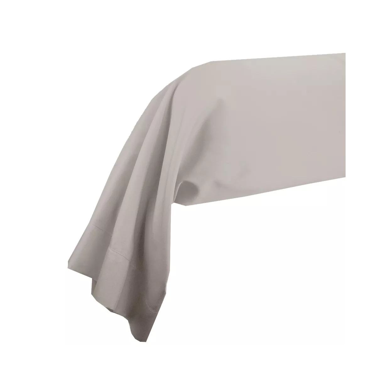 garnier thiebaut Taie de traversin satin de coton 120 fils/cm² coloris beige taupe Ava uni taupe