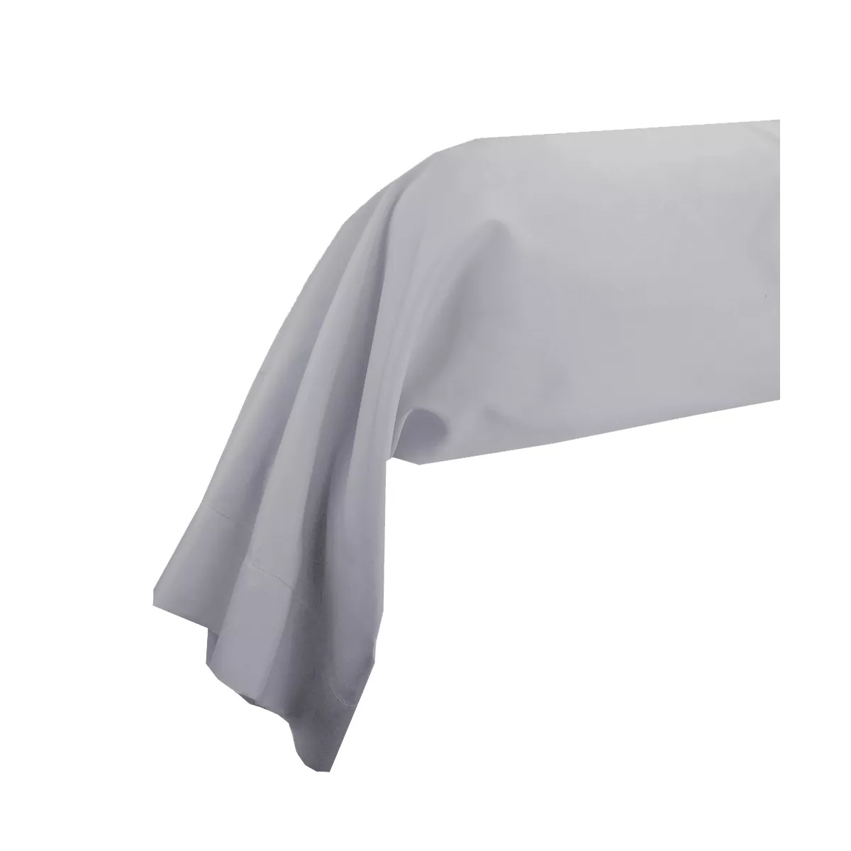 garnier thiebaut Taie de traversin satin de coton 120 fils/cm² coloris gris souris Ava uni souris