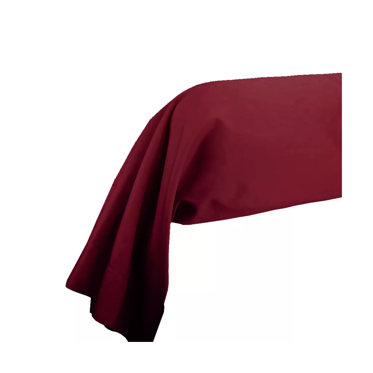 garnier thiebaut Taie de traversin satin de coton 120 fils/cm² coloris rouge dahlia Ava uni dahlia