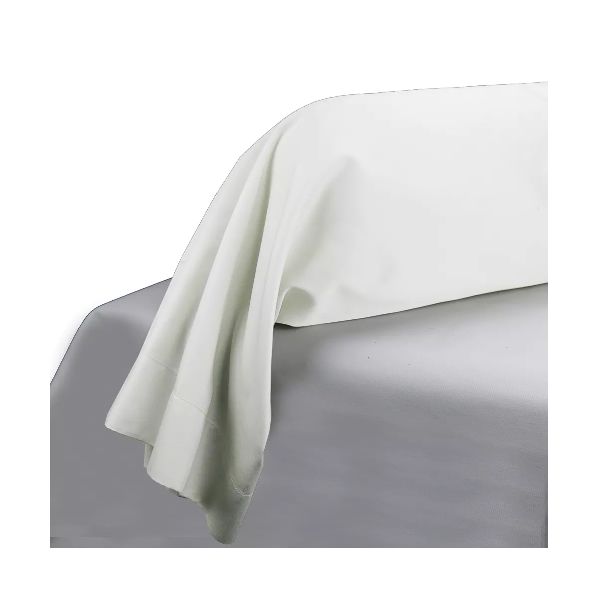 garnier thiebaut Taie de traversin satin de coton 120 fils/cm² coloris blanc blanc Ava uni blanc
