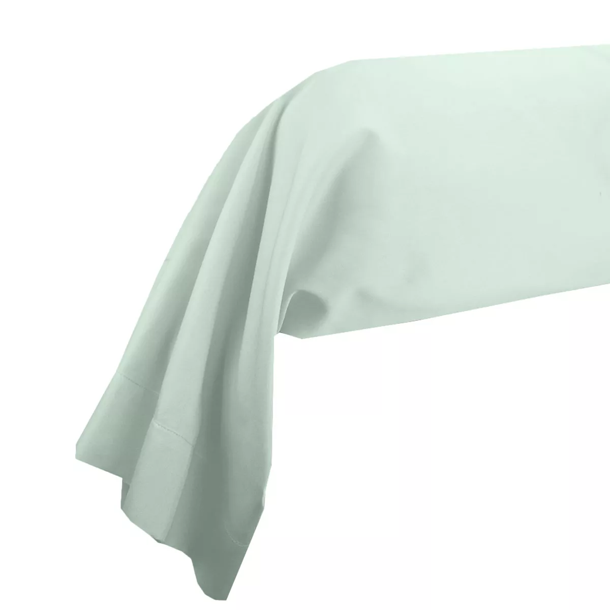 garnier thiebaut Taie de traversin satin de coton 120 fils/cm² coloris bleu lagon Ava uni lagon