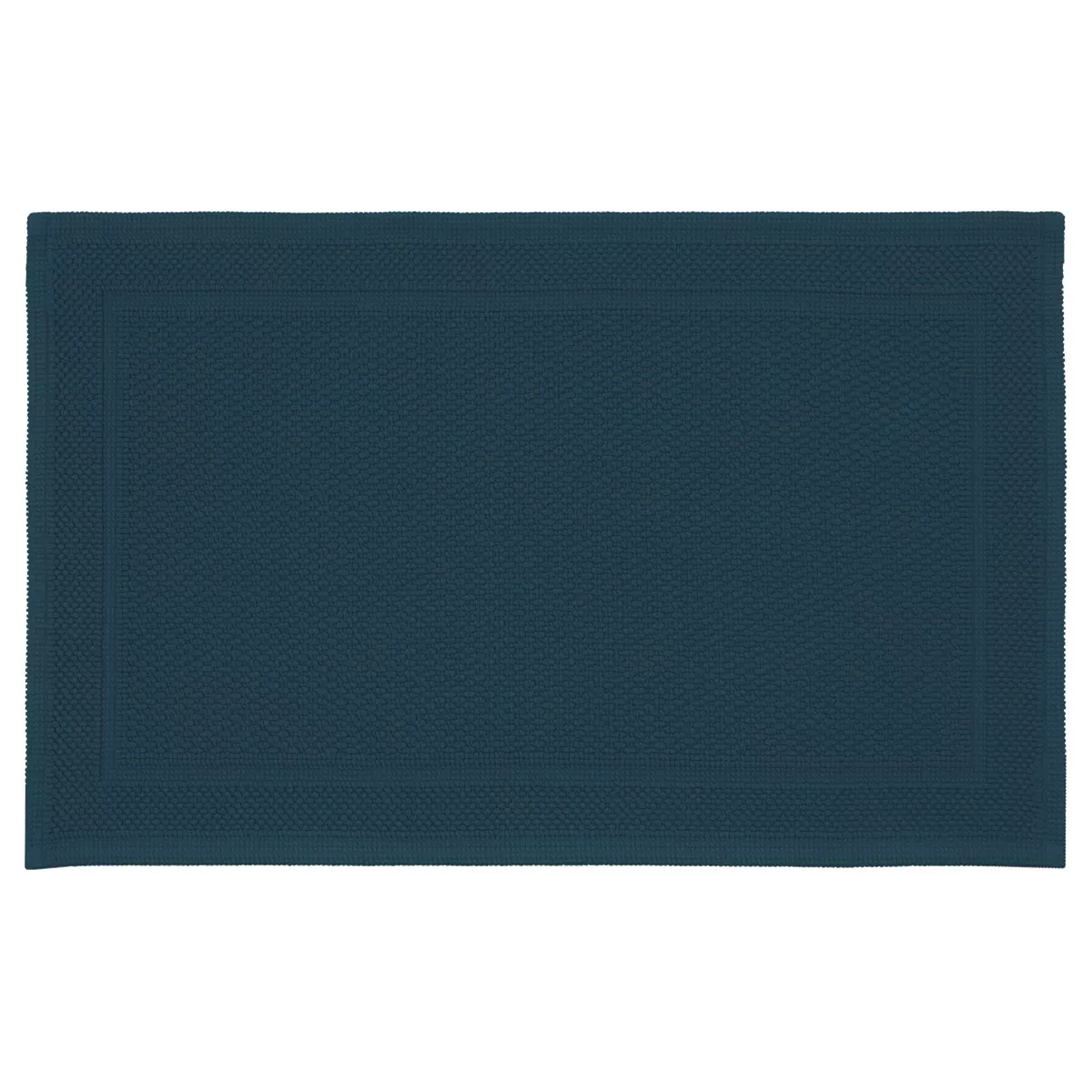 garnier thiebaut Tapis de bain pur coton 1700 g/m² coloris bleu petrole Antica petrole