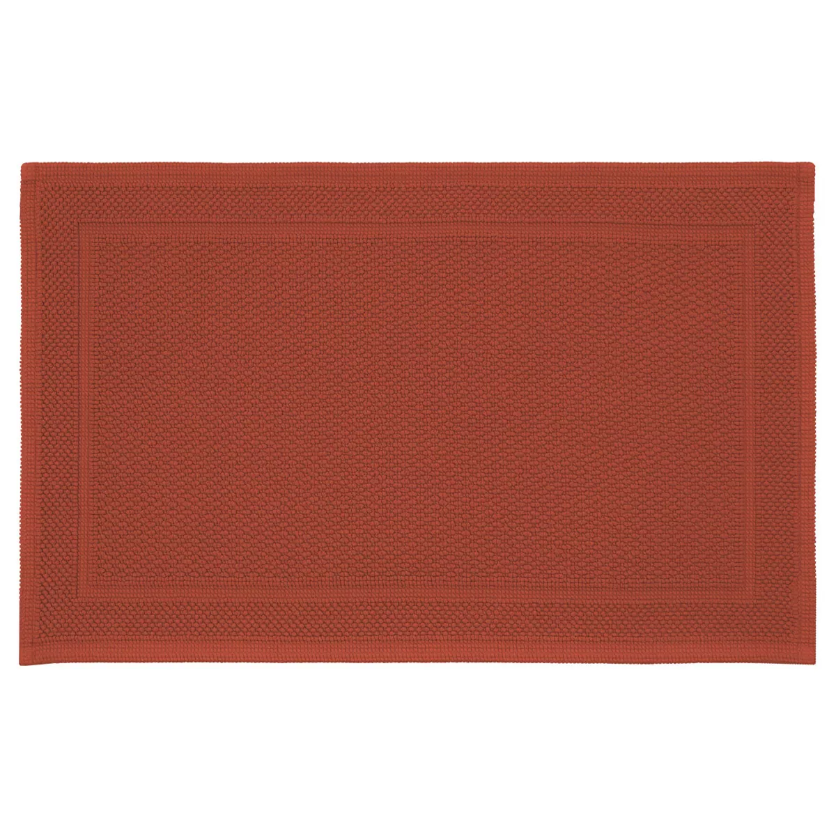 garnier thiebaut Tapis de bain pur coton 1700 g/m² coloris orange sienne Antica sienne