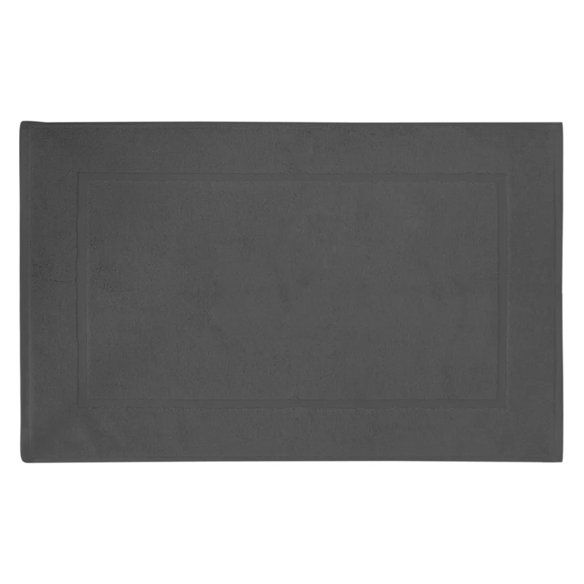 garnier thiebaut Tapis de bain pur coton 850 g/m² coloris anthracite anthracite Cascade anthracite