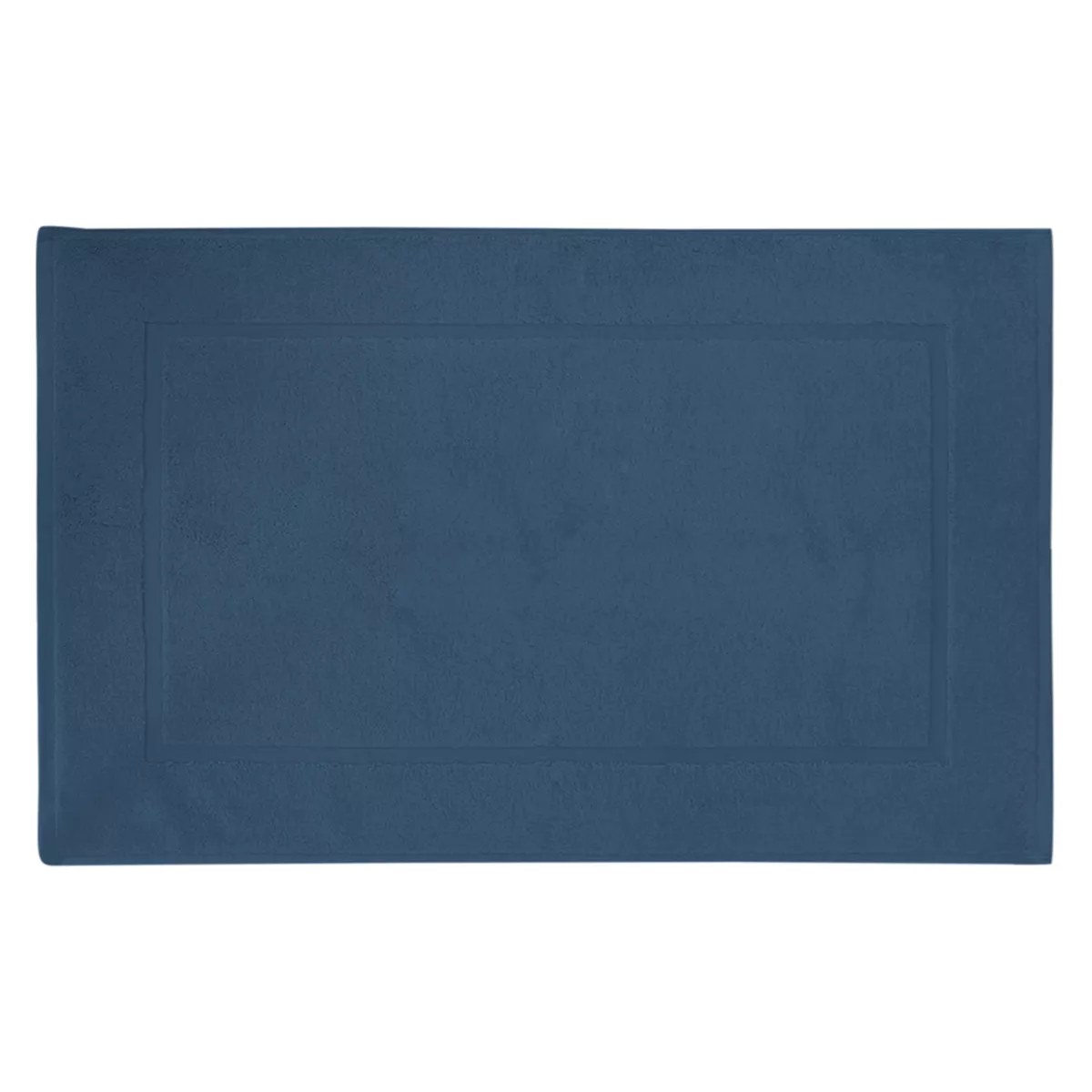 Garnier Thiebaut Tapis De Bain Pur Coton 850 G/m² Coloris Marine Navy Cascade Navy
