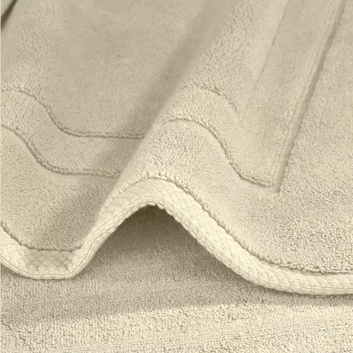 Garnier Thiebaut Tapis De Bain Pur Coton 900 G/m² Coloris Beige Angora Elea Angora