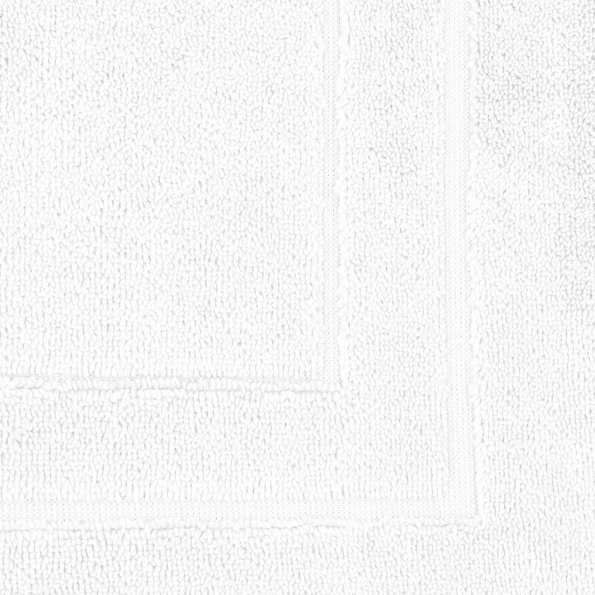Garnier Thiebaut Tapis De Bain Pur Coton 900 G/m² Coloris Blanc Blanc Elea Blanc