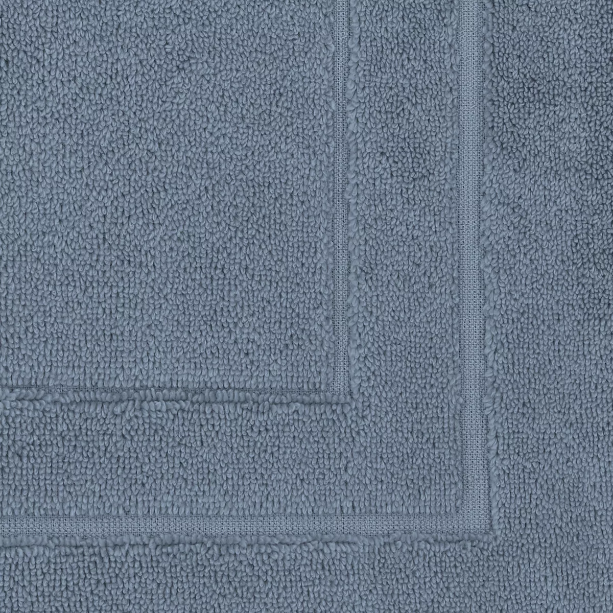 Garnier Thiebaut Tapis De Bain Pur Coton 900 G/m² Coloris Bleu Bleu Ardoise Elea Bleu Ardoise