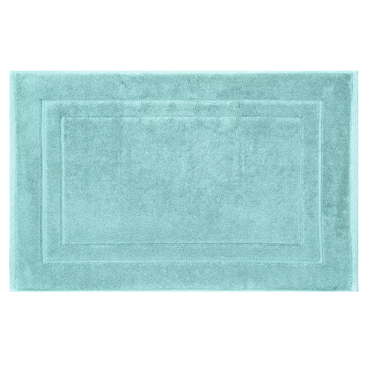 Garnier Thiebaut Tapis De Bain Pur Coton 900 G/m² Coloris Bleu Curacao Elea Curacao