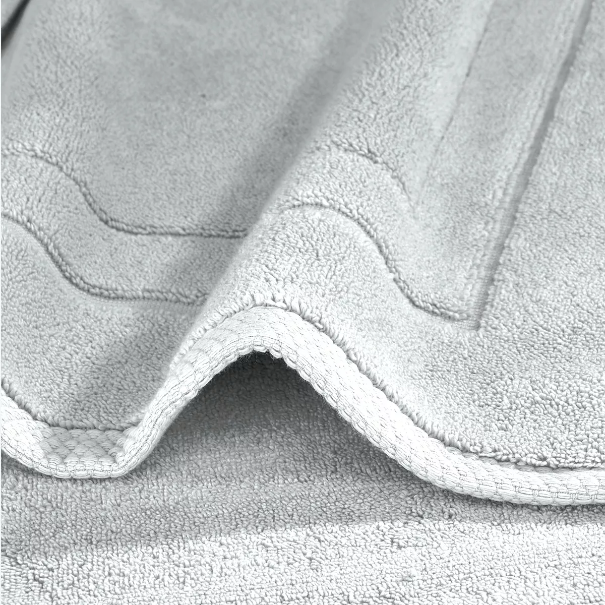 Garnier Thiebaut Tapis De Bain Pur Coton 900 G/m² Coloris Gris Nuage Elea Nuage