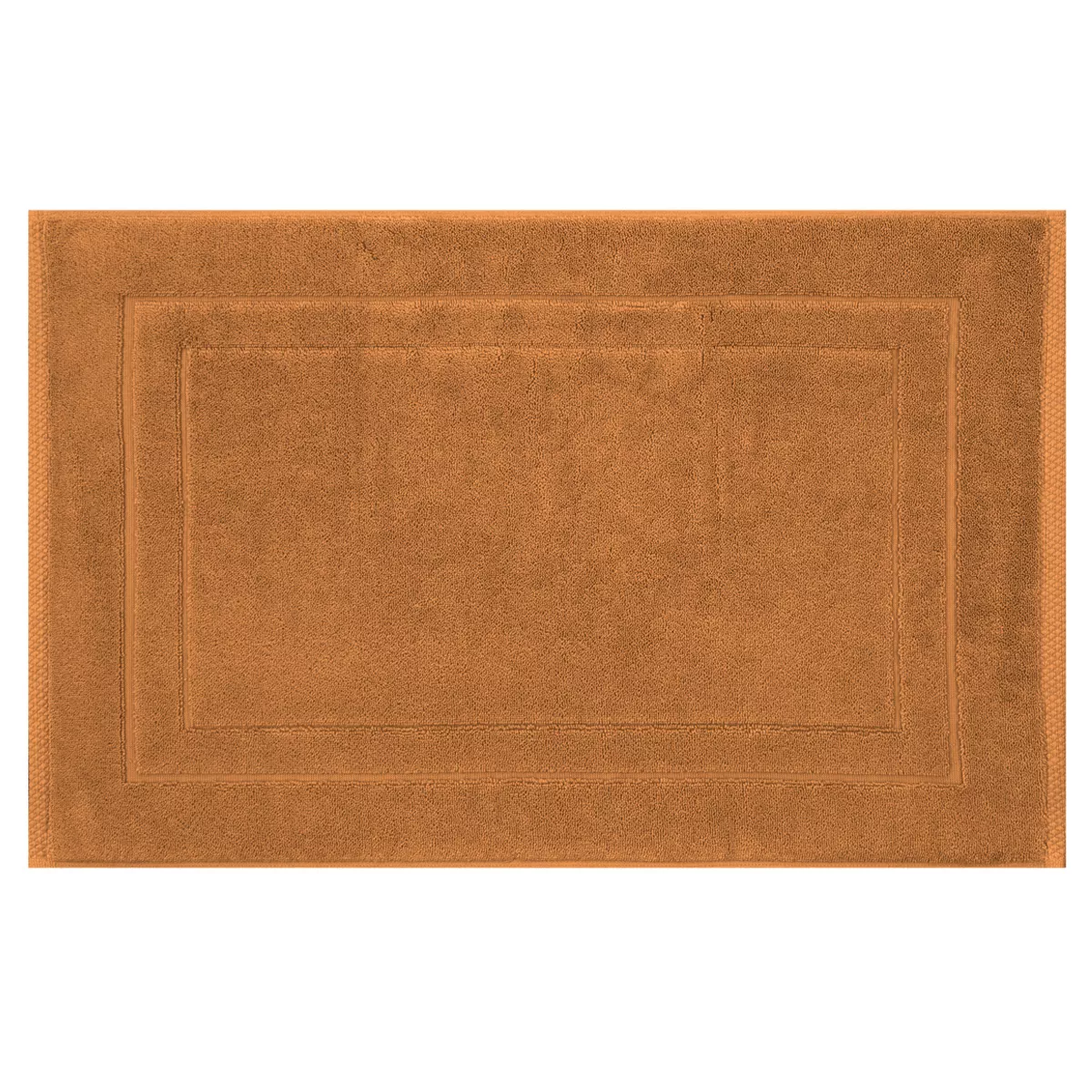 garnier thiebaut Tapis de bain pur coton 900 g/m² coloris orange rouille Elea rouille