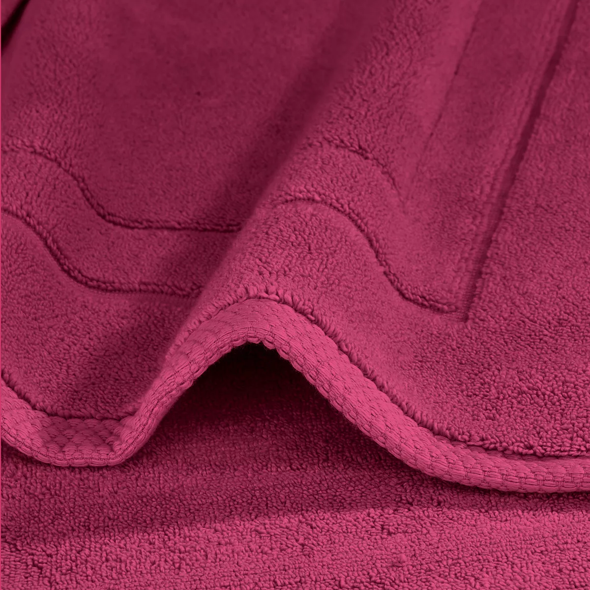 Garnier Thiebaut Tapis De Bain Pur Coton 900 G/m² Coloris Rose Fuchsia Elea Fuchsia