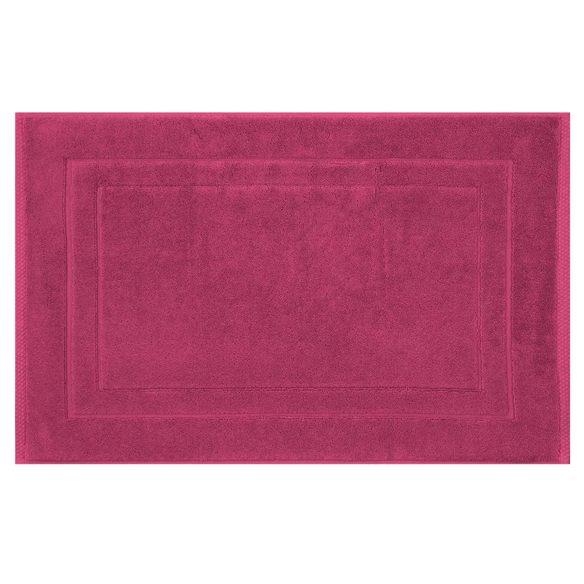 garnier thiebaut Tapis de bain pur coton 900 g/m² coloris rose fuchsia Elea fuchsia