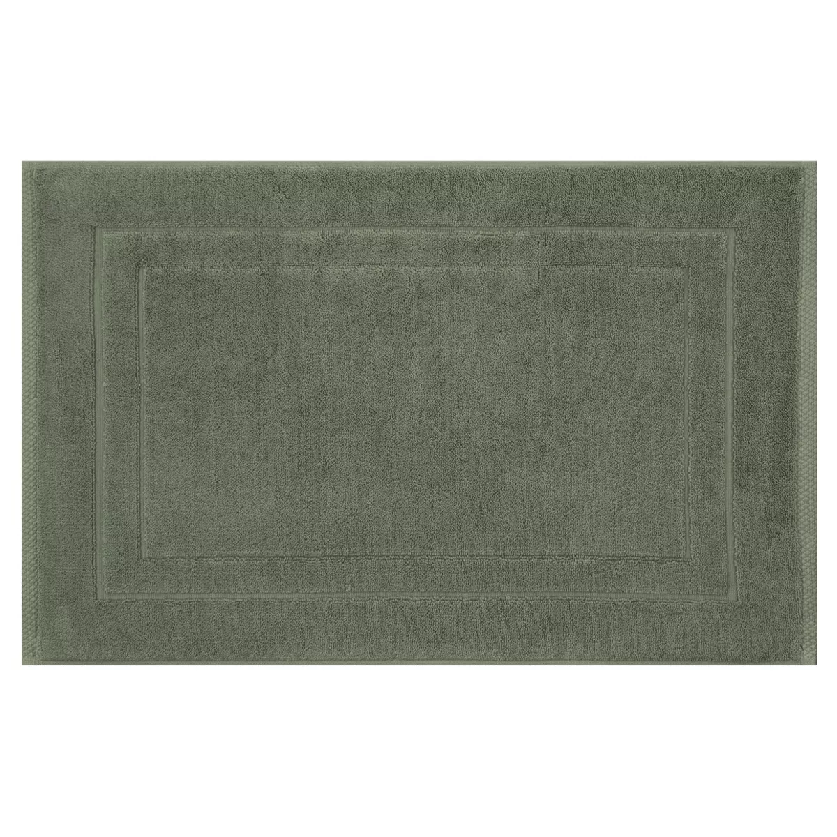 Garnier Thiebaut Tapis De Bain Pur Coton 900 G/m² Coloris Vert Kaki Elea Kaki