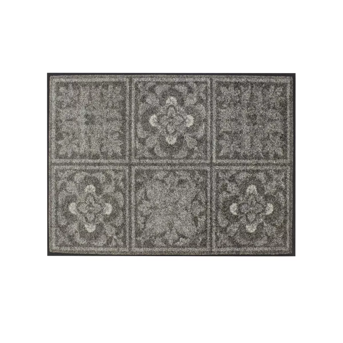 garnier thiebaut Tapis decor caoutchouc & nylon coloris beige beige Harmonie beige