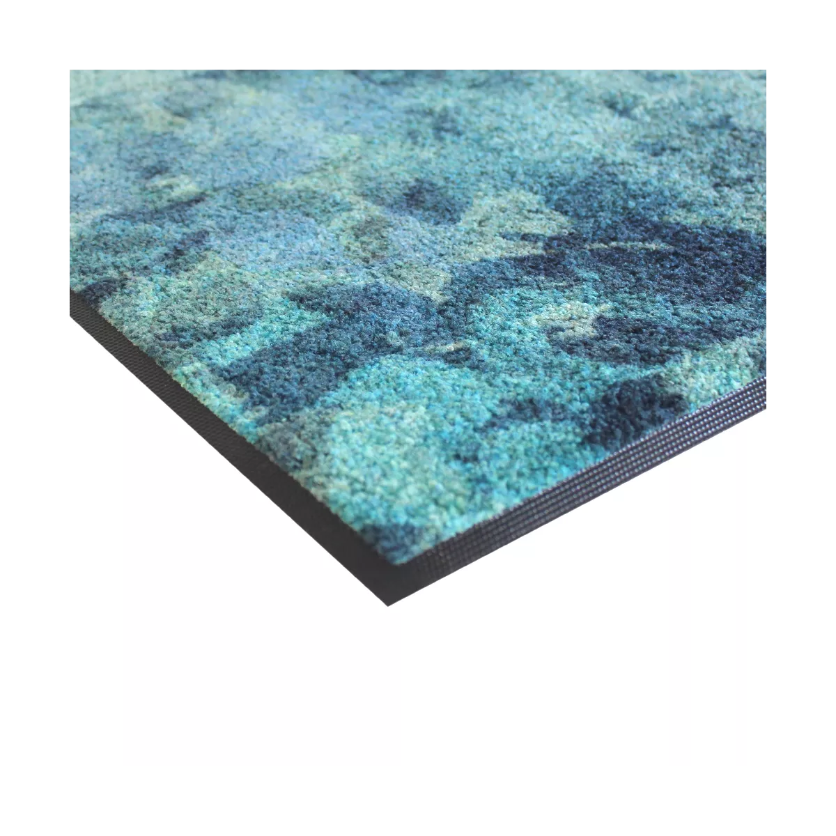 Garnier Thiebaut Tapis Decor Caoutchouc & Nylon Coloris Bleu Bleu Evanescence Bleu