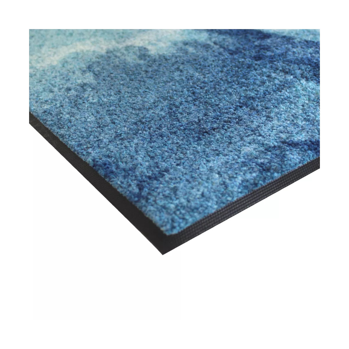 Garnier Thiebaut Tapis Decor Caoutchouc & Nylon Coloris Bleu Bleu Mona Lisa Bleu