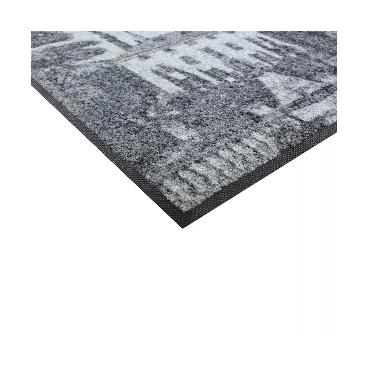 Garnier Thiebaut Tapis Decor Caoutchouc & Nylon Coloris Gris Nocturne Palazzina Nocturne