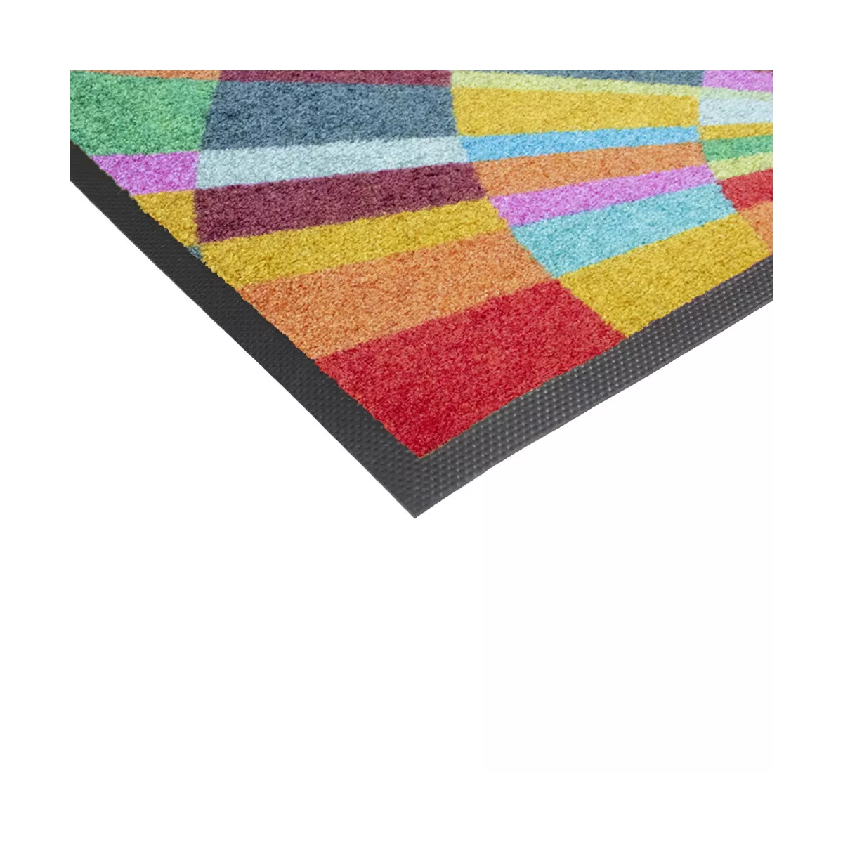 Garnier Thiebaut Tapis Decor Caoutchouc & Nylon Coloris Multicolore Multicolore Eventail Multicolore