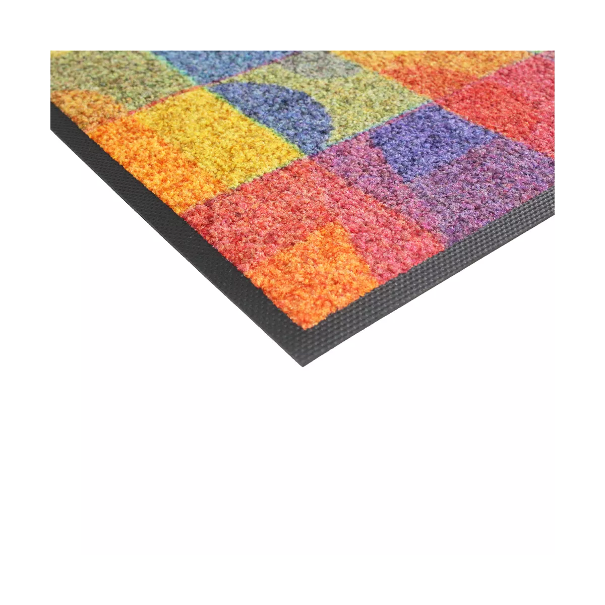 Garnier Thiebaut Tapis Decor Caoutchouc & Nylon Coloris Multicolore Multicolore Geo Multicolore