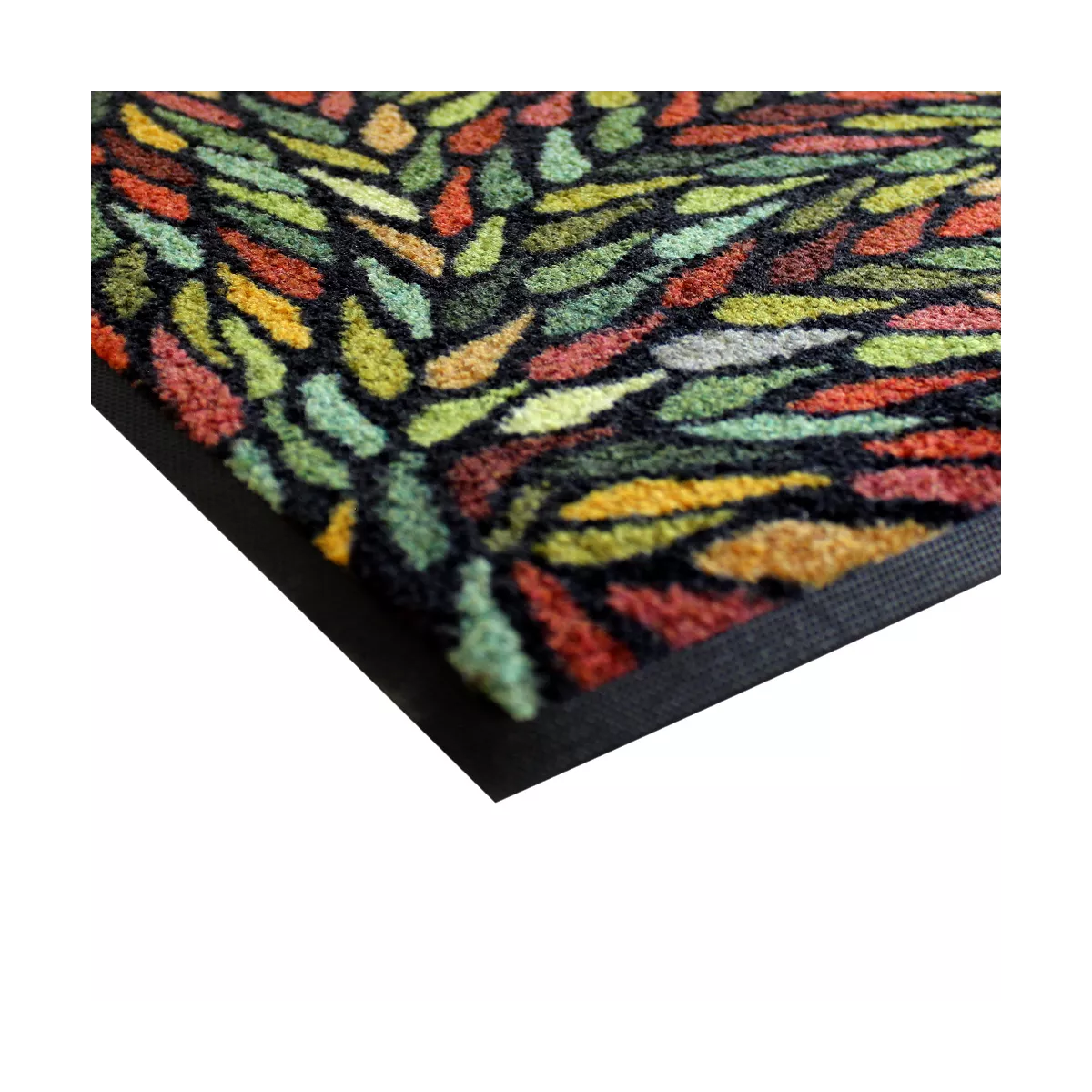 Garnier Thiebaut Tapis Decor Caoutchouc & Nylon Coloris Multicolore Multicolore Gouttes Multicolore