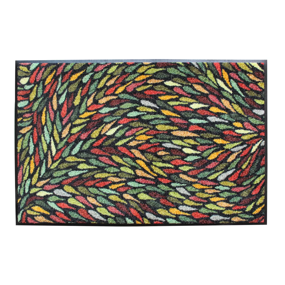 Garnier Thiebaut Tapis Decor Caoutchouc & Nylon Coloris Multicolore Multicolore Gouttes Multicolore