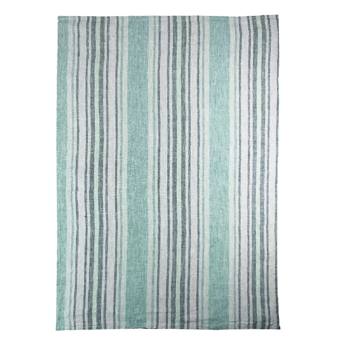 garnier thiebaut Torchon pur lin lavé coloris gris emeraude Sombrilla emeraude