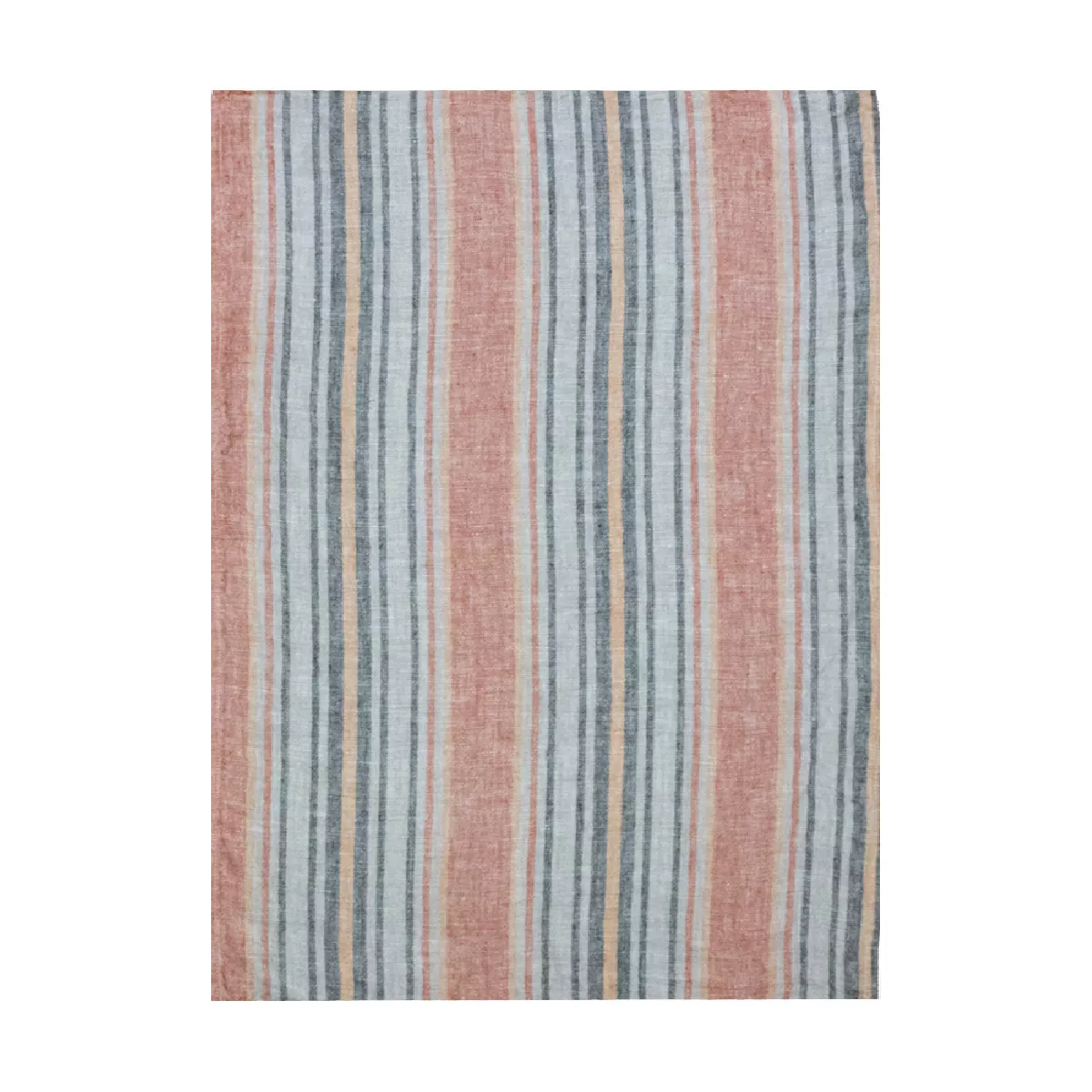 Garnier Thiebaut Torchon Pur Lin Lavé Coloris Gris Sienne Sombrilla Sienne