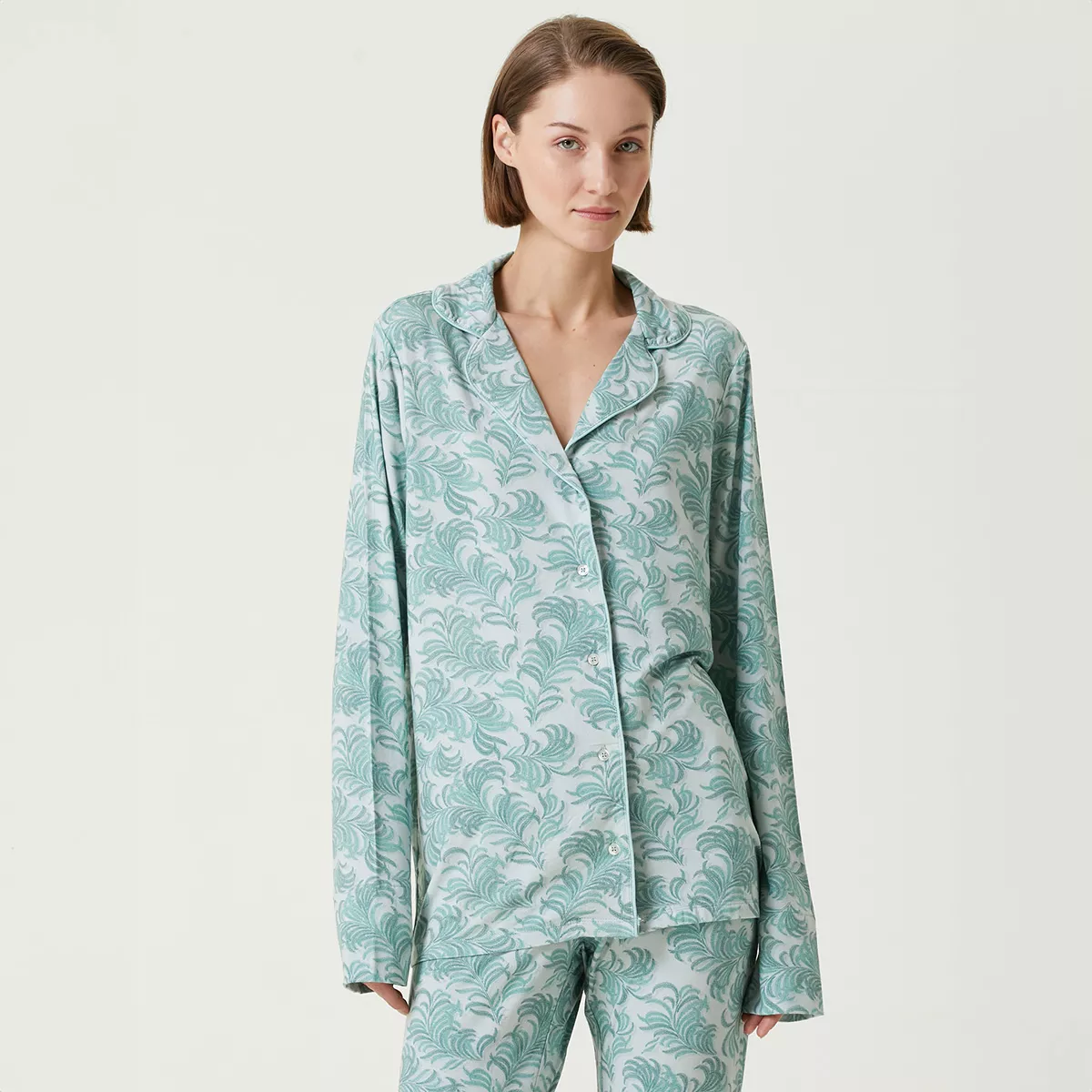 garnier thiebaut Veste jersey de viscose & élasthanne coloris bleu turquoise Donatella turquoise