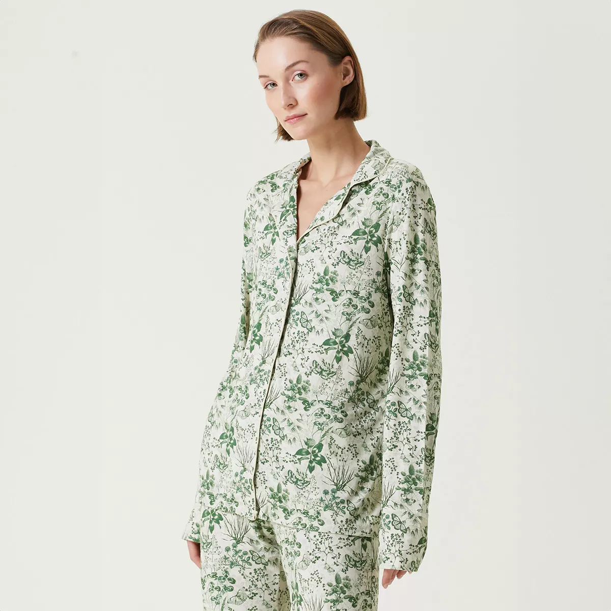 garnier thiebaut Veste jersey de viscose & élasthanne coloris vert vert Trefles vert