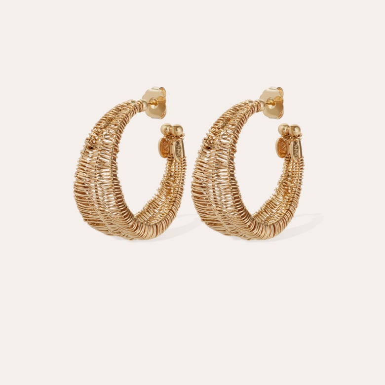 gas bijoux Boucles d'oreilles créoles Bakoly Filea dorées