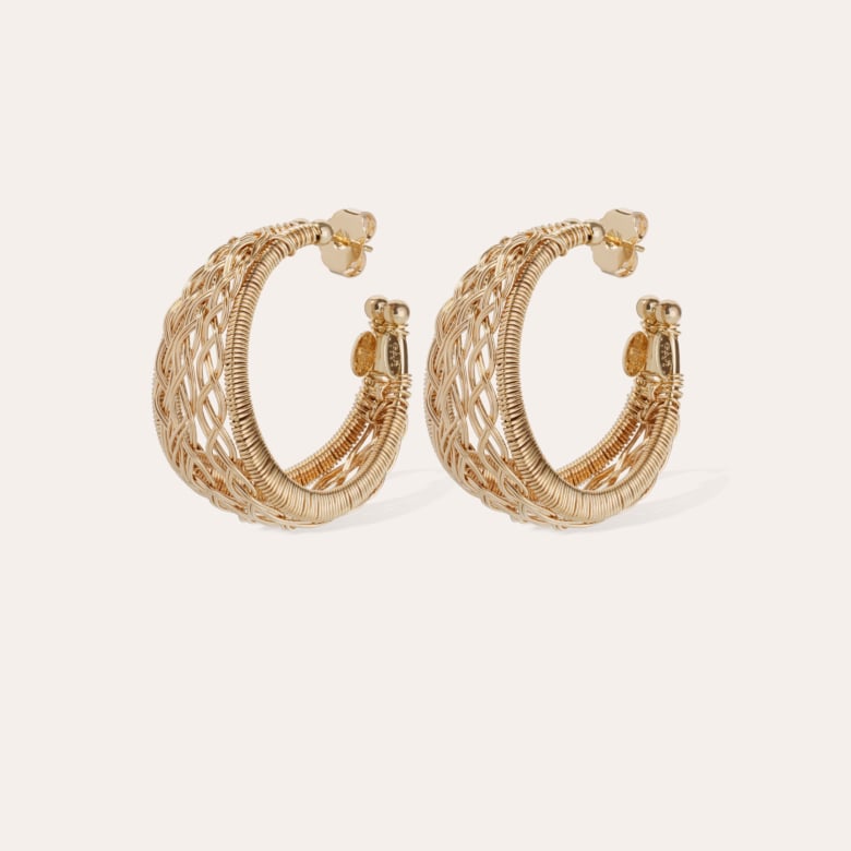 gas bijoux Boucles d'oreilles créoles Bakoly Filea dorées