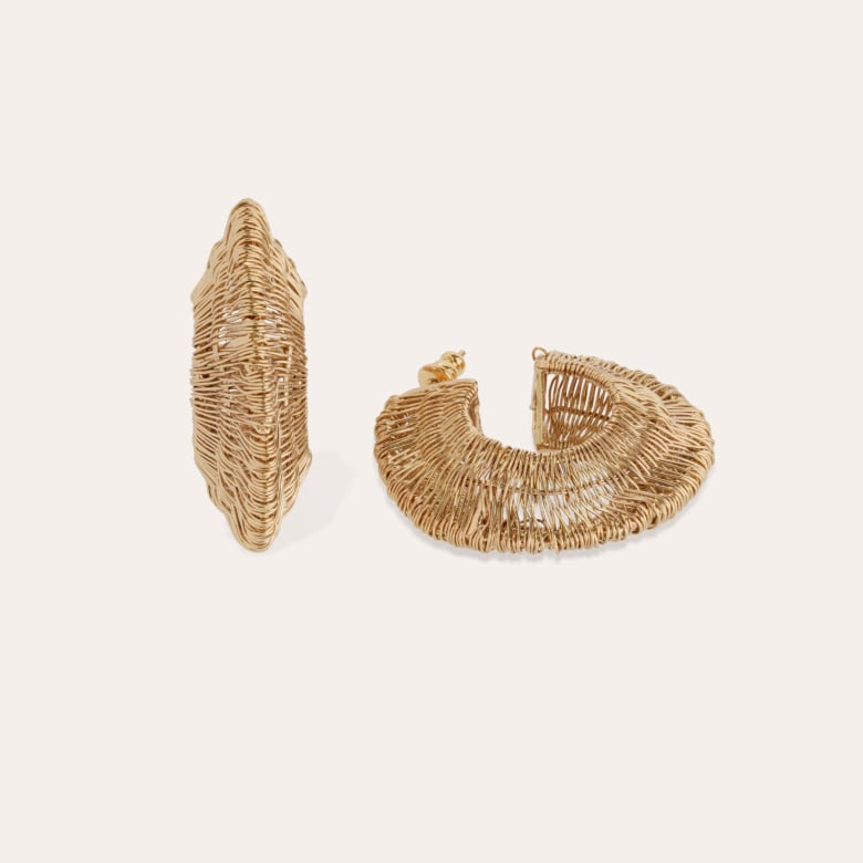 Gas Bijoux Boucles D'oreilles Créoles Crocus Filea Dorées