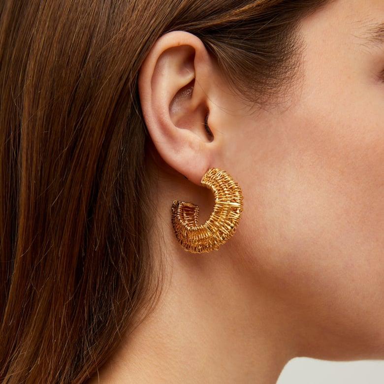 gas Bijoux Boucles D'oreilles Créoles Crocus Filea Petit Modèle