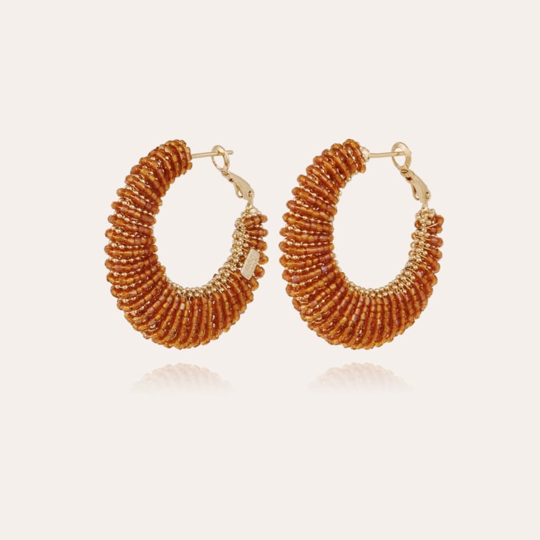 gas bijoux Boucles d'oreilles Izzia grand modèle dorées gas bijoux Boucles d'oreilles Izzia grand modèle dorées