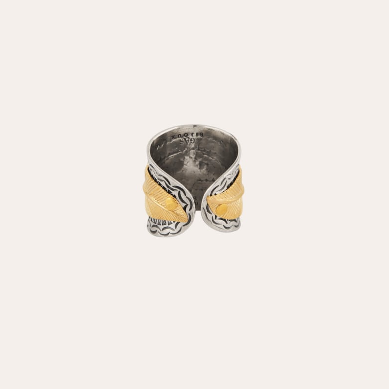 Gas Bijoux Bague Cancun Penna Bicolore
